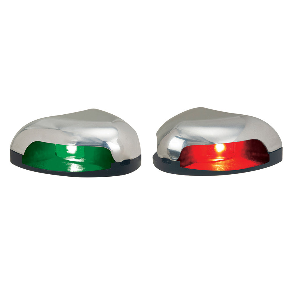 Perko RedGreen Horizontal Mount Side Light Pair Stainless Steel 0626DP0STS