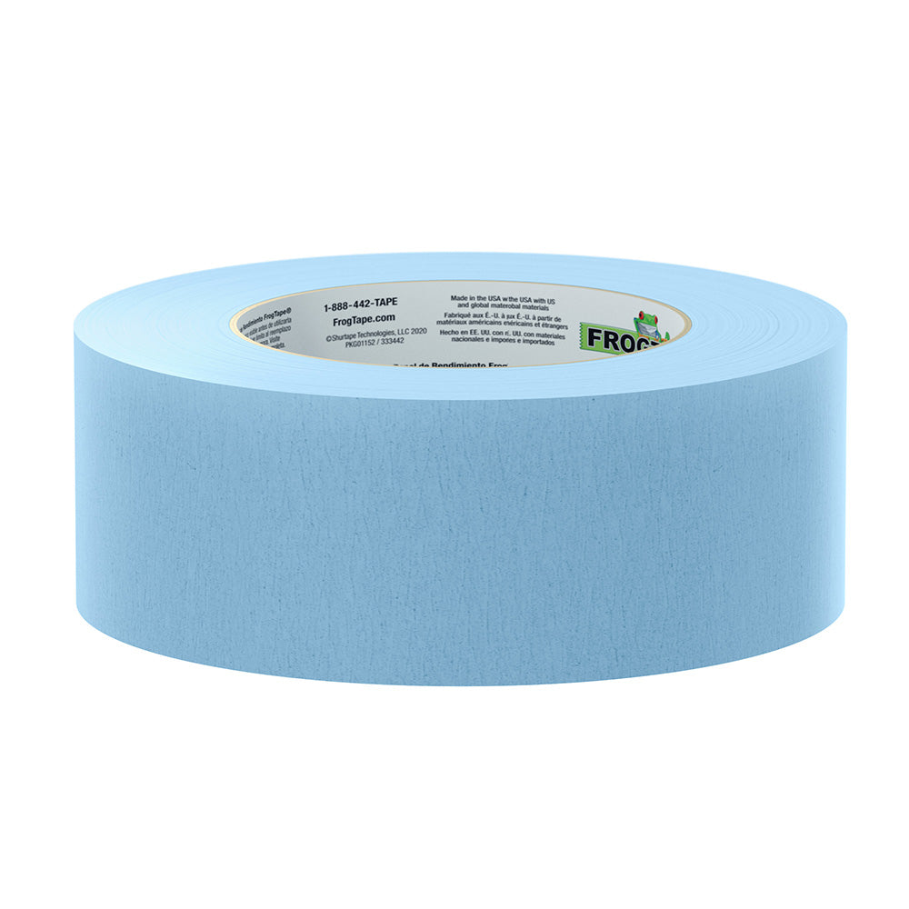 FrogTape CP 250 MediumHigh Adhesion Masking Tape 48MM x 55M x 6Pack Light Blue Rated f250F 105329