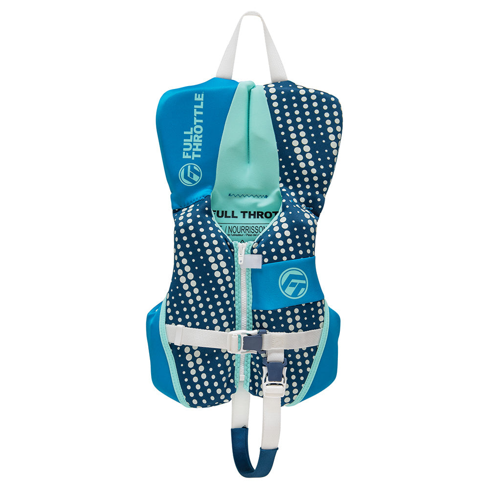 Full Throttle Infant RapidDry FlexBack Life Jacket Aqua 14220050500025