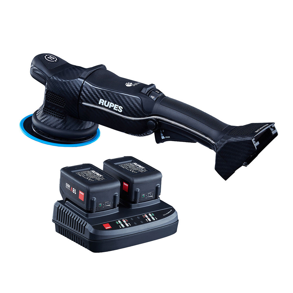 RUPES Random Orbital Polisher Bigfoot HLR15 iBrid Tool Plus Charger 2Batteries HLR15CB2STD