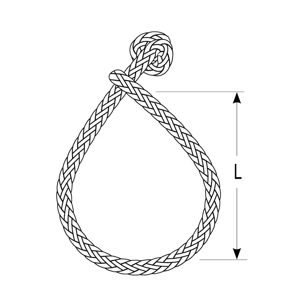 Ronstan Soft Shackle Size XS 25mm x 50mm wRobline Line DSH25GRY