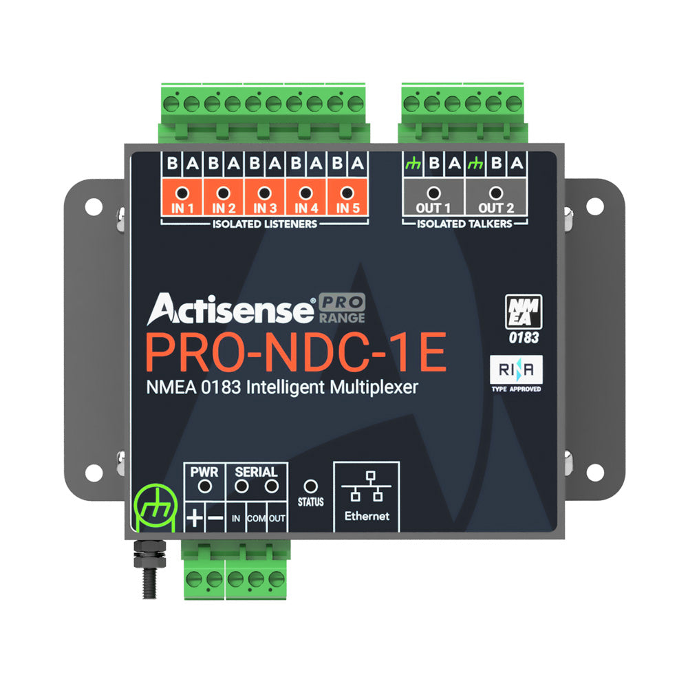 Actisense Pro NMEA 0183 Multiplexer 5 Inputs 2 ISODrive Outputs Ethernet Serial Connections PRONDC1E