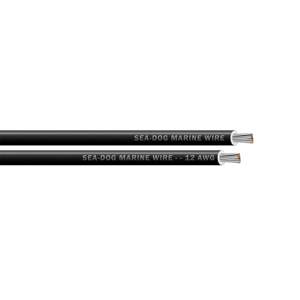 SeaDog 12 AWG Black Primary Wire 400 8012016