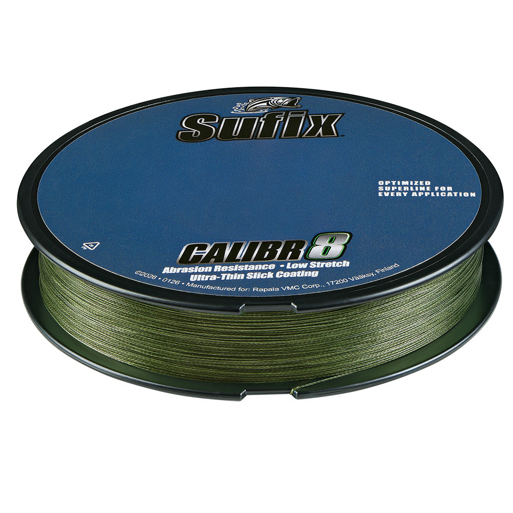 Sufix Calibr8 Braid 300yds 6lb Low Vis Green 694106G