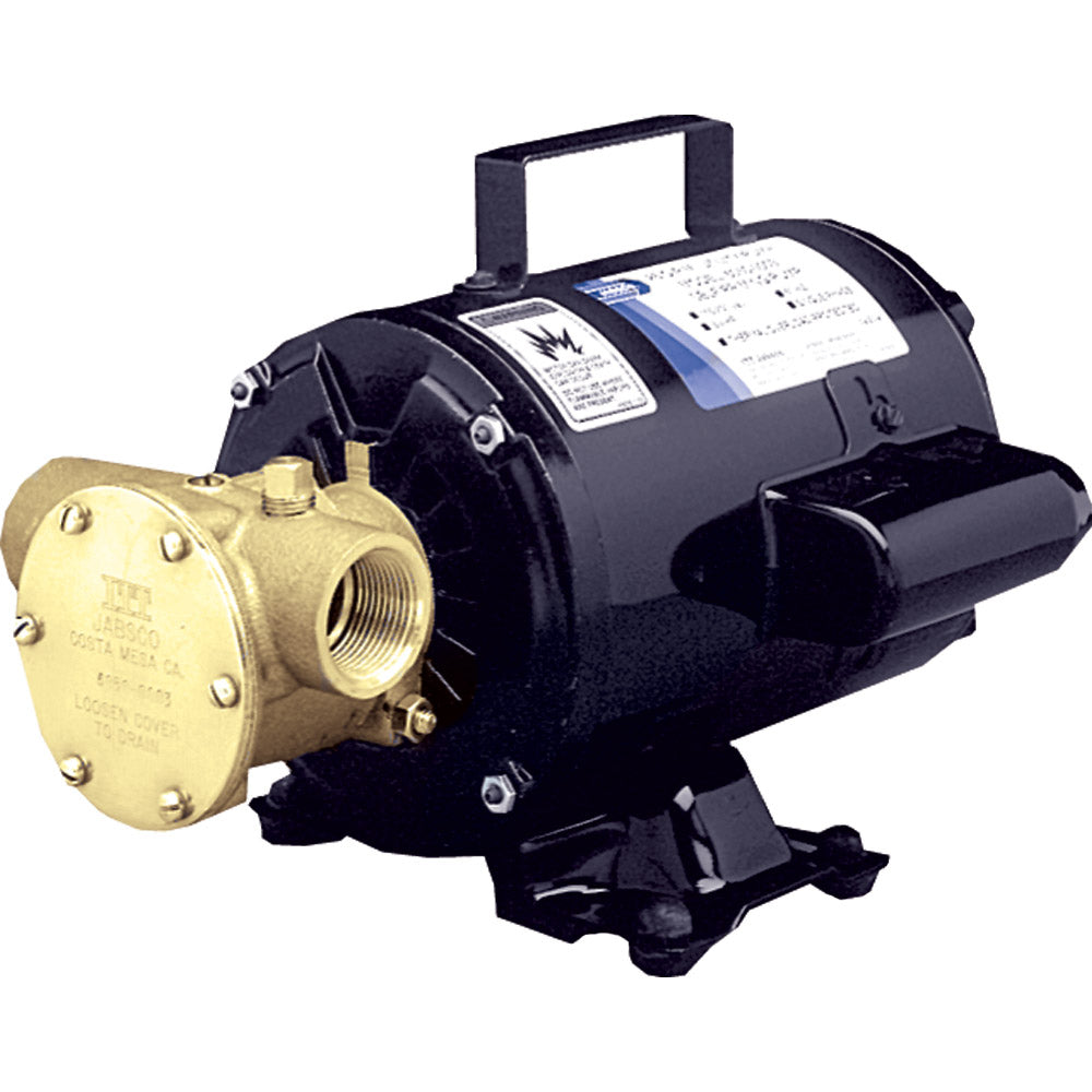 Jabsco Utility Pump wOpen Drip Proof Motor 115V 60500003