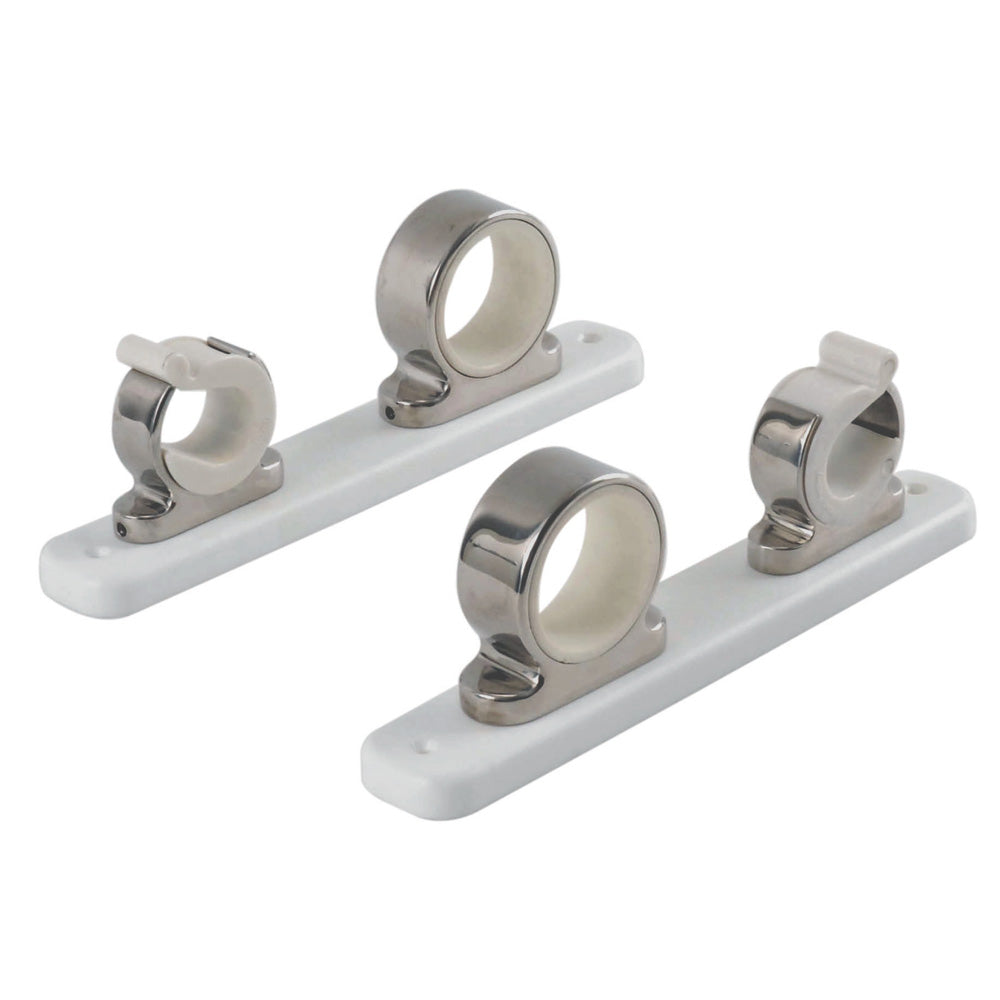 TACO 2Rod Hanger wPoly Rack Polished Stainless Steel F1627511