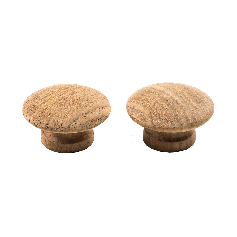 Whitecap Teak Round Drawer Knob 2 2 Pack 60120A
