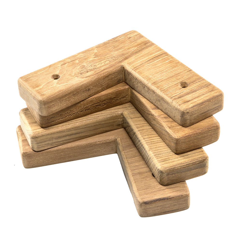 Whitecap Teak CoolerBox Chocks 4 Pack 60329