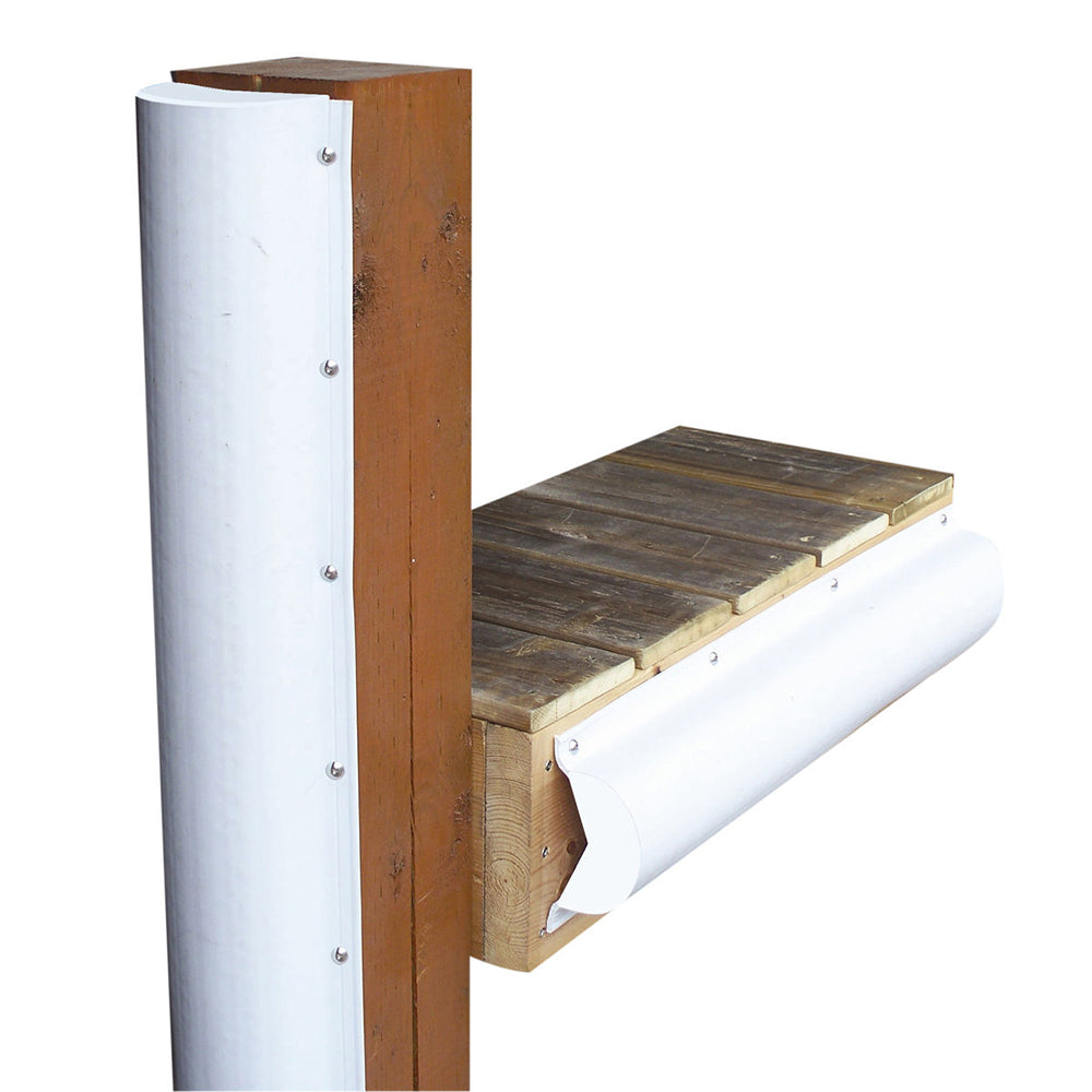 Dock Edge Piling Bumper One End Capped 6 White 1020F