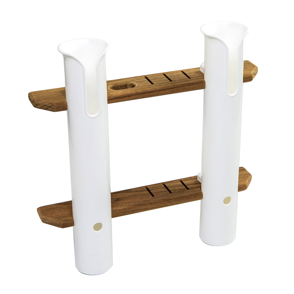 Whitecap Teak 2Rod Tournament Storage Rack 63448