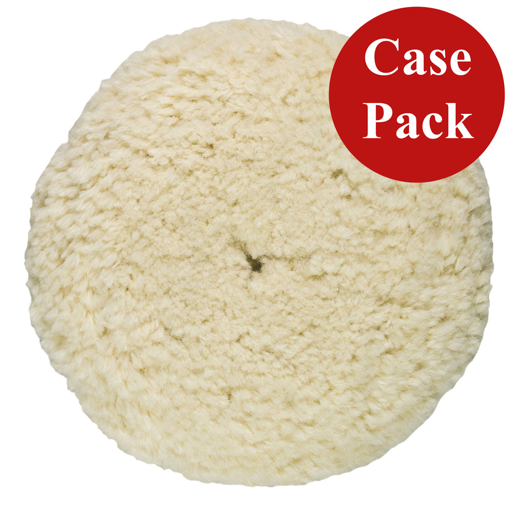 Presta Rotary Wool Buffing Pad White Heavy Cut Case of 12 810176CASE