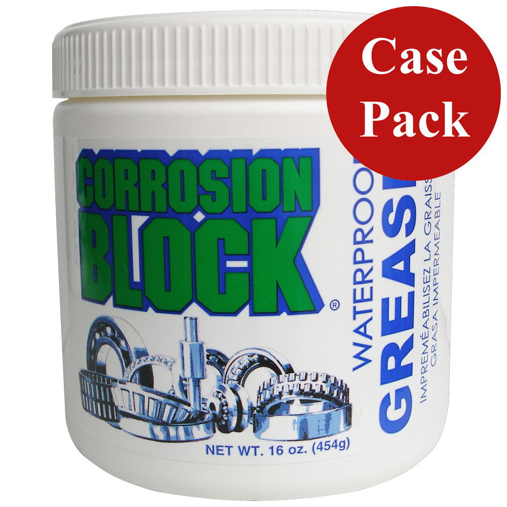 Corrosion Block High Performance Waterproof Grease 16oz Tub NonHazmat NonFlammable NonToxic Case of 6 25016CASE