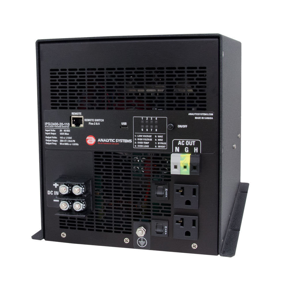 Analytic Systems AC Intelligent Pure Sine Wave Inverter 2400W 2040V In 110V Out IPSI240020110