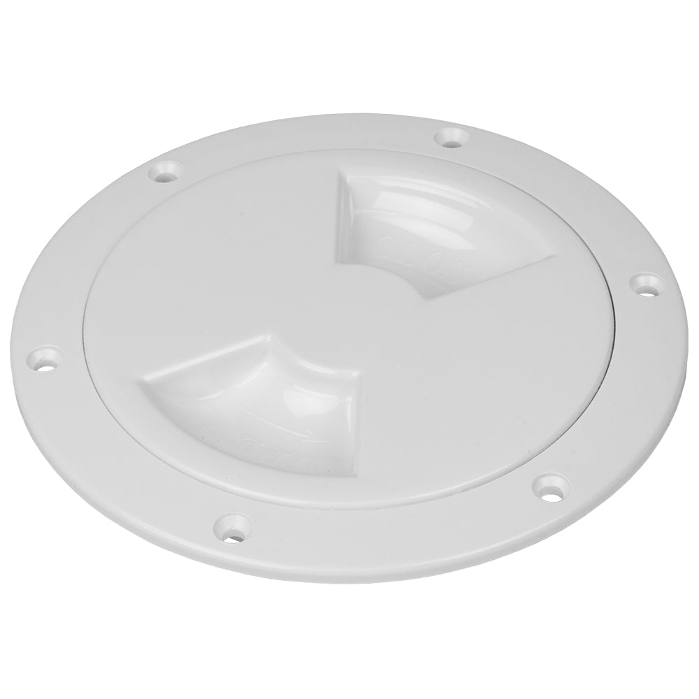 SeaDog Smooth Quarter Turn Deck Plate White 6 3361601