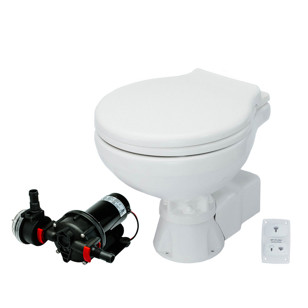 Johnson Pump AquaT Toilet Silent Electric Compact 12V wPump 804723101
