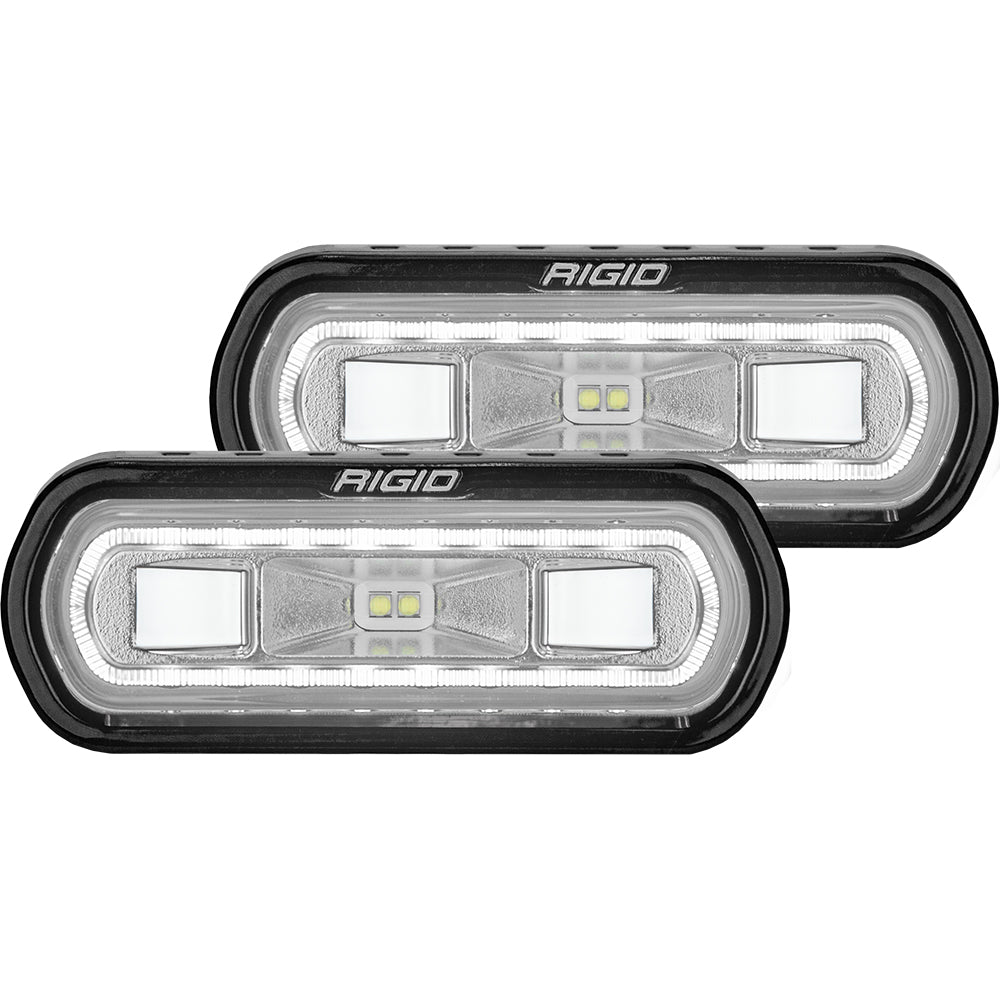 RIGID Industries SRL Series Surface Mount Spreader Light Black Housing White Halo 53120