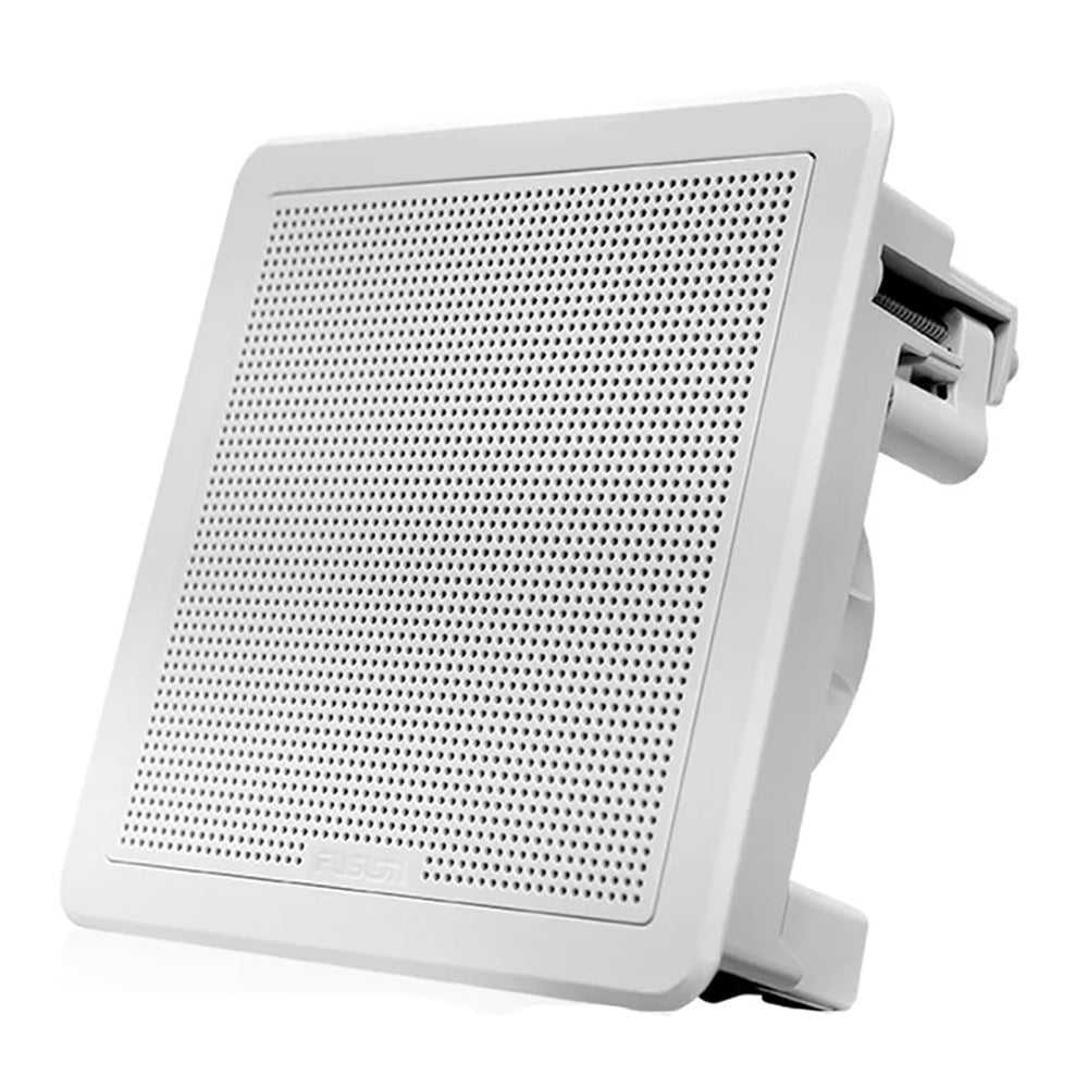 Fusion FM65SW FM Series 65 120 Flush Mount Square Marine Speakers White Grill 120W 0100229910