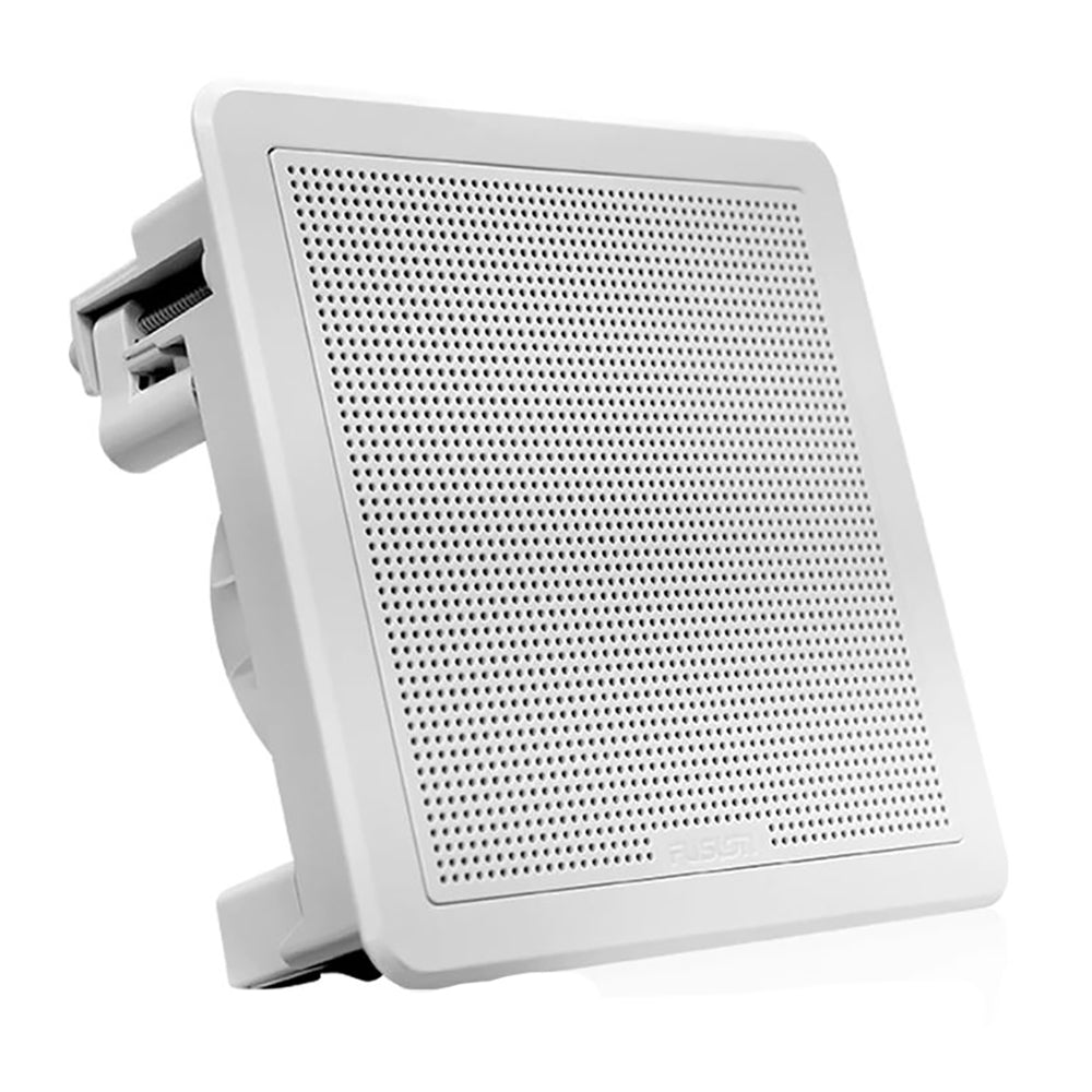 Fusion FM65SW FM Series 65 120 Flush Mount Square Marine Speakers White Grill 120W 0100229910
