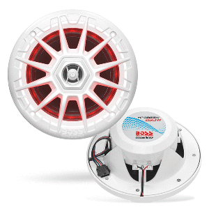 Boss Audio MRGB55W 525 Marine Speakers wRGB Lighting White MRGB55W