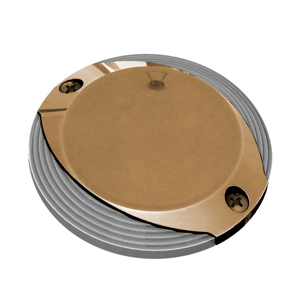 Lumitec Scallop Surface Mount Pathway Light Spectrum RGBWWarm White Bronze Finish 101673