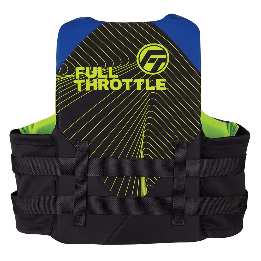 Full Throttle Adult RapidDry Life Jacket 2XL4XL BlueBlack 14210050008022