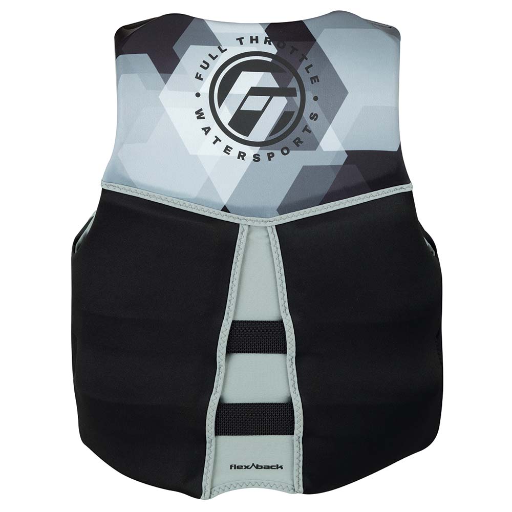 Full Throttle Mens RapidDry FlexBack Life Jacket 2XL BlackGrey 14250070106022
