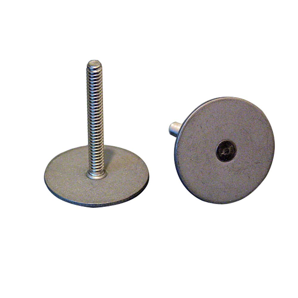 Weld Mount Stainless Steel Stud 125 Base 10 x 24 Threads 50 Tall 15 Quantity 102408
