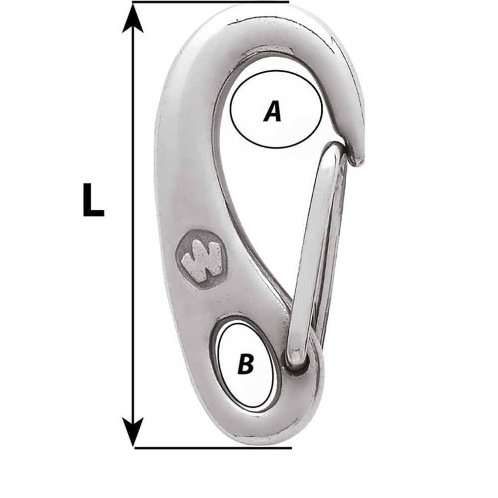 Wichard Safety Snap Hook 35mm 02479