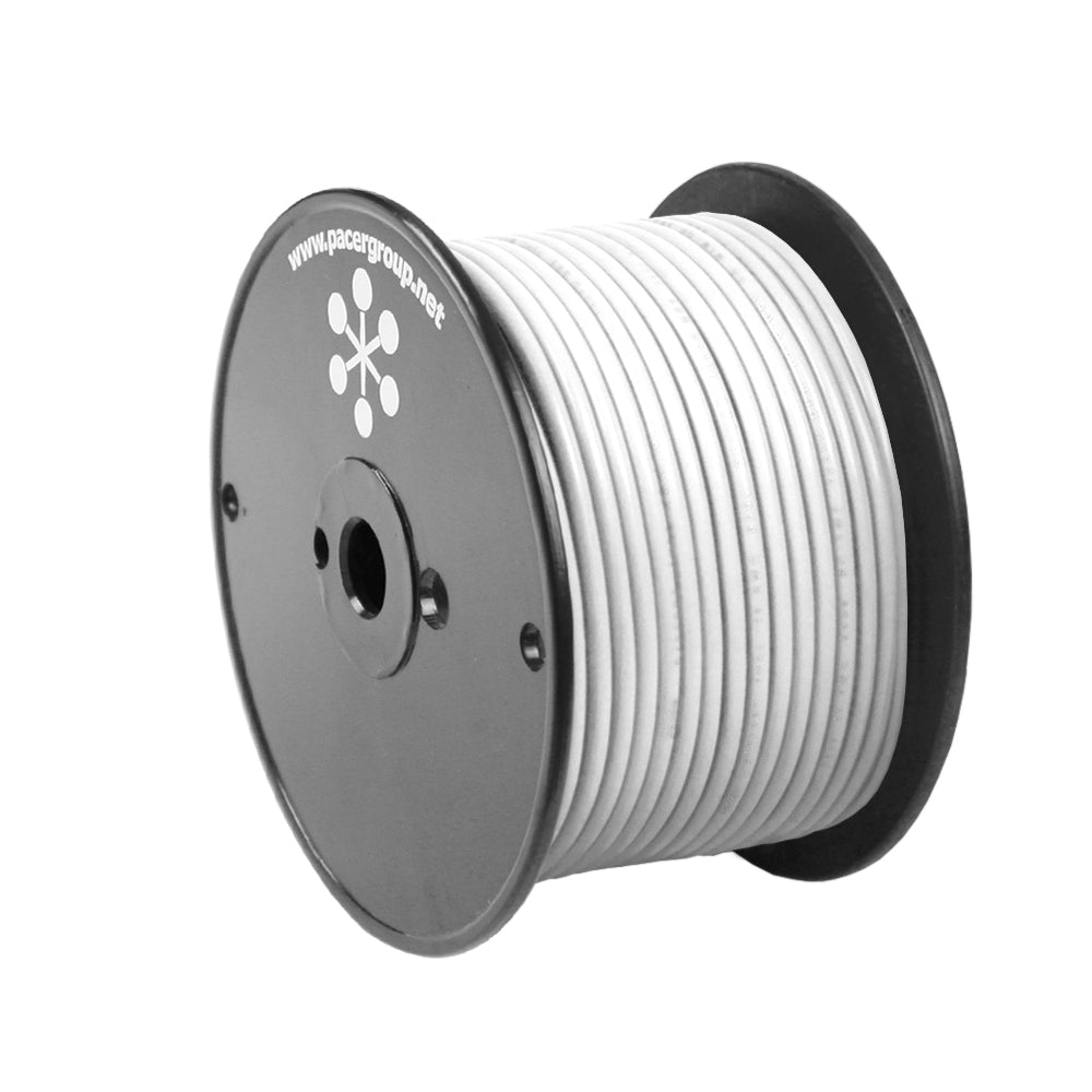 Pacer White 8 AWG Primary Wire 100 WUL8WH100