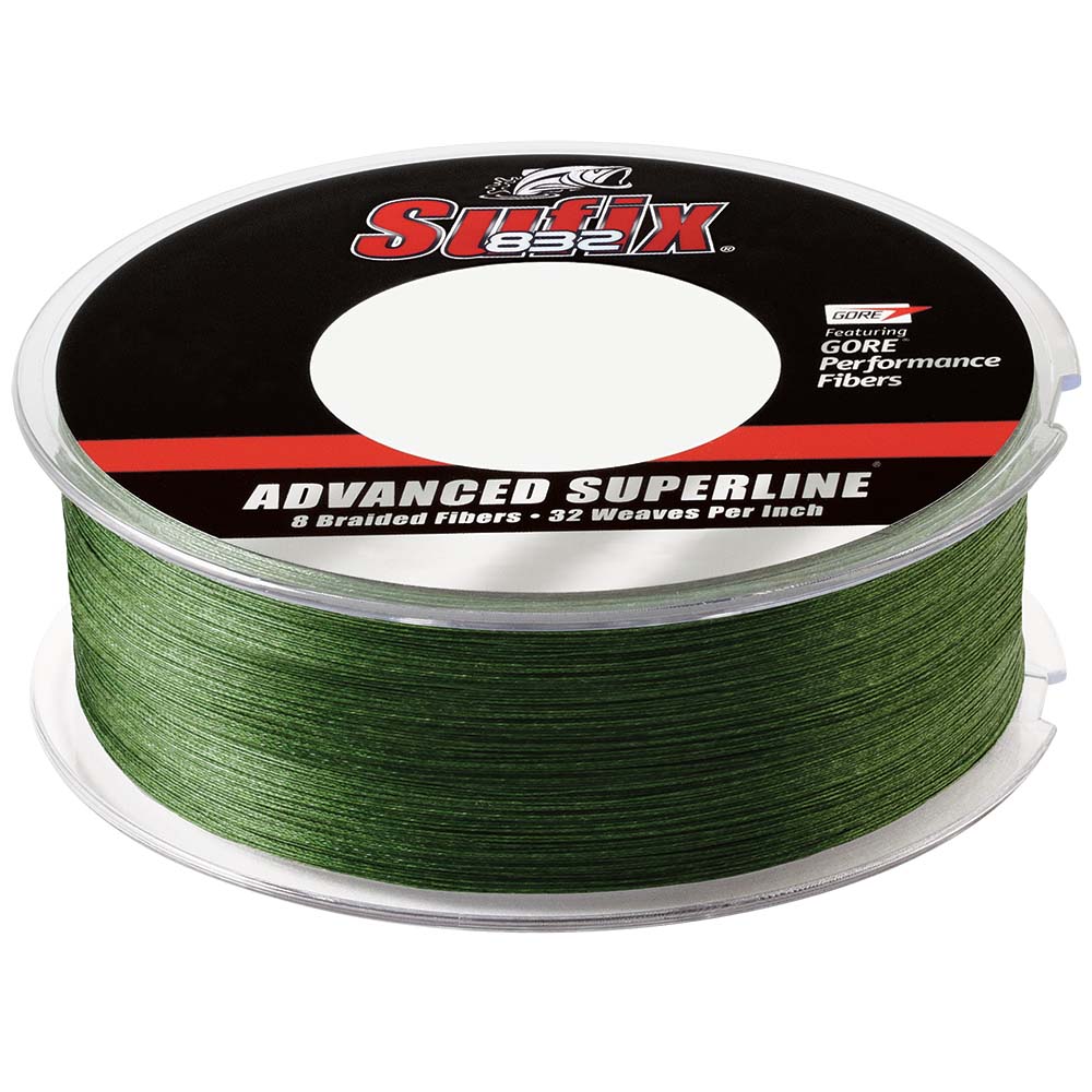 Sufix 832 Braid 40lb LowVis Green 600 yds 660240G