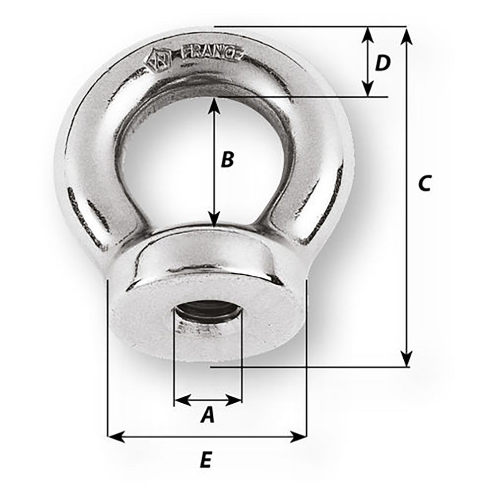Wichard 12mm Eye Nut Thread M14 x 200mm 06367