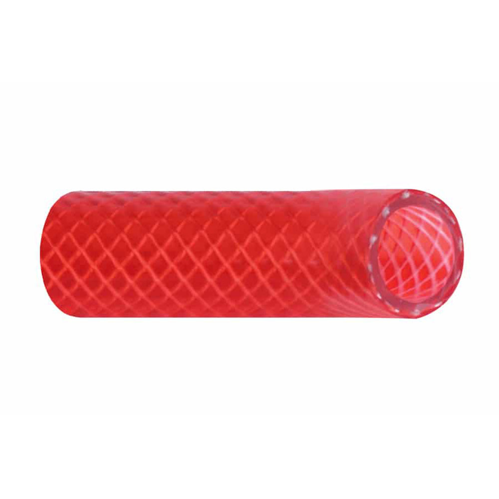 Trident Marine 34 x 50 Boxed Reinforced PVC FDA Hot Water Feed Line Hose Drinking Water Safe Translucent Red 1660346