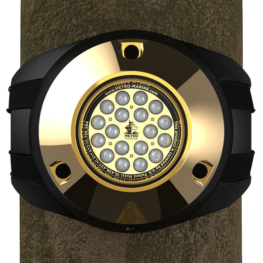 Metro Marine HighOutput Piling Mount Underwater Light wIntelligent Monochromatic LEDs  Blue 45 Beam FPMR1B345