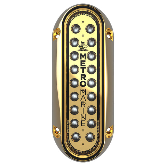Metro Marine HighOutput Elongated Vertical Mount Light wIntelligent Monochromatic LEDs  Aqua 45 Beam FBME1VA345