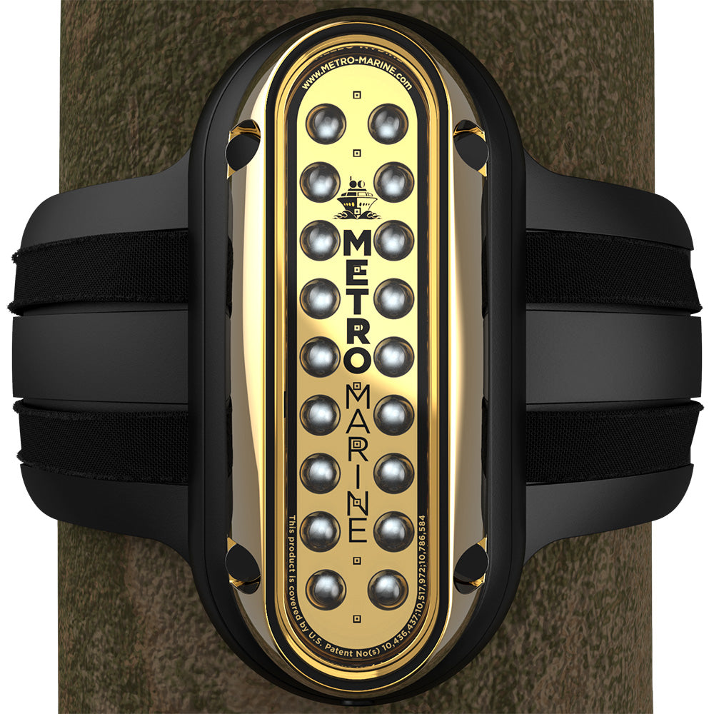 Metro Marine HighOutput Vertical Piling Mount Light wIntelligent Monochromatic LEDs  Blue 45 Beam FPME1VB345