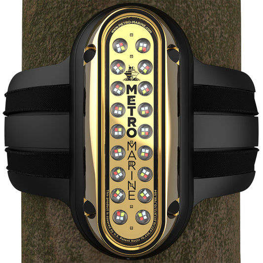Metro Marine HighOutput Vertical Piling Mount Light wIntelligent Full Spectrum LEDs  RGBW 90 Beam FPME1VFS90