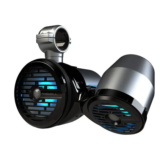 Roswell R1 8 x 65 Vamp Spin Tower Speakers  Black  160W RMS  320W Peak Power C9201823