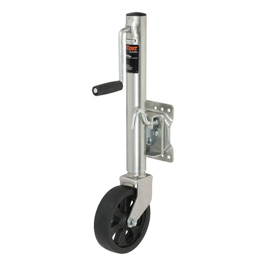 CURT Marine Jack w8 Wheel  1500 lbs  Adjust Vertically 10 28116
