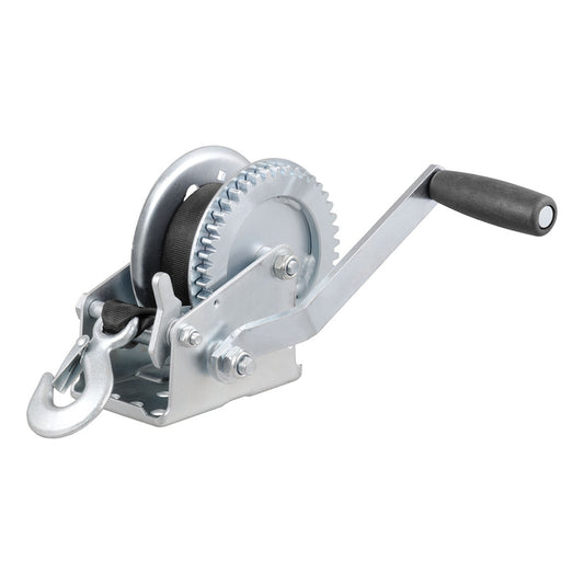 CURT Hand Crank 1400 lb Winch w20 Strap  712 Handle 29435