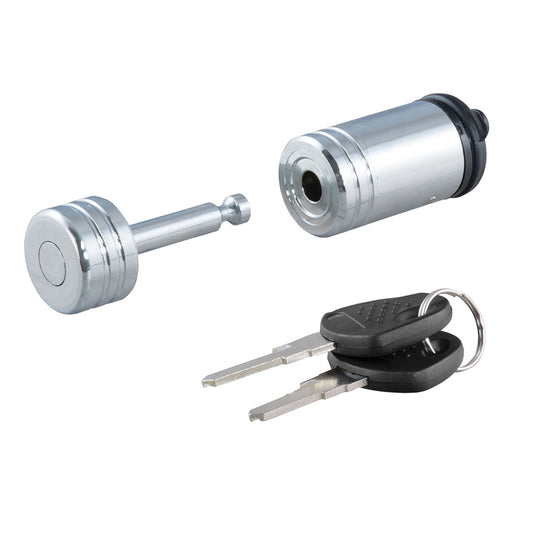 CURT Coupler Lock  14 Pin  78 Latch Span  Barbell  Chrome 23520