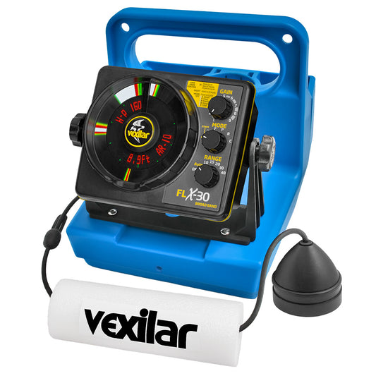 Vexilar FLX30 Genz Pack wBroad Band Ice Ducer  Vexilar Lithium Battery GPLI30BB