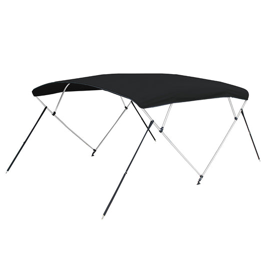 Carver 3 Bow 5481U Bimini Top with Boot  Black Acrylic A5481UB02