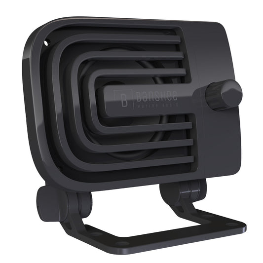 Banshee Marine Active External VHF Speaker  Black BARVA1B