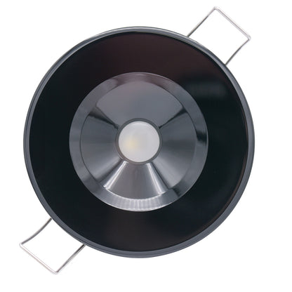 Lumitec Illusion Flush Mount LED Down Light  White  NonDimming  Black Housing 117153