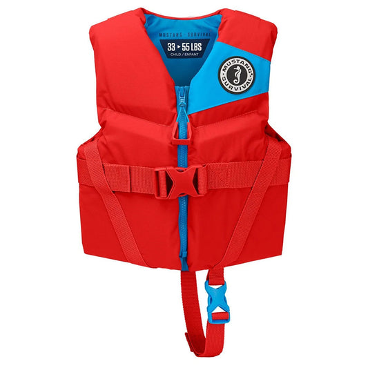 Mustang Child Rev Foam Life Vest  Imperial Red MV3565022770
