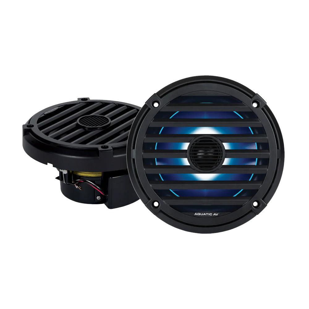 Aquatic AV ELITE 65 RGB Speakers  Black  Pair EL424