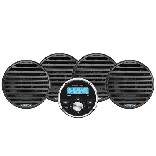 Aquatic AV Economy Gauge StereoSpeakers Kit  Black EG100