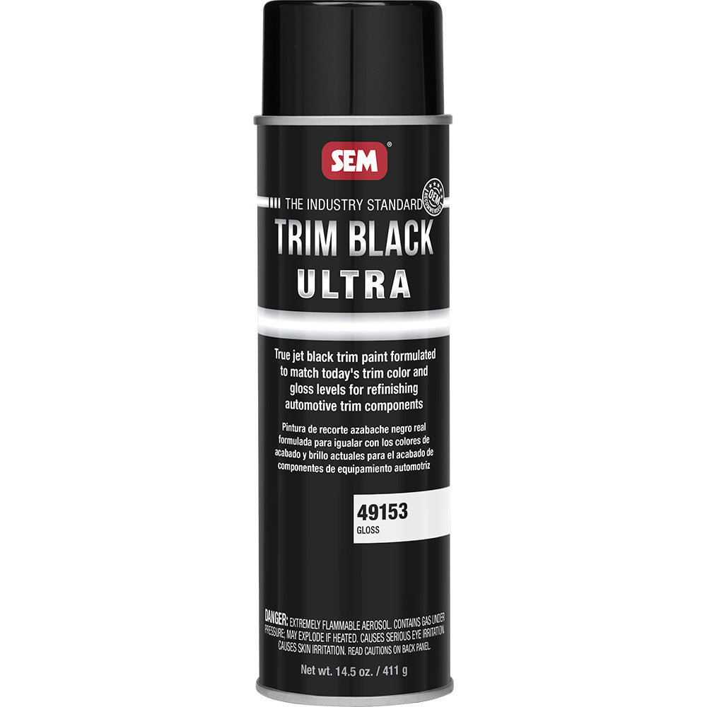 SEM Trim Black Ultra  20oz Aerosol Can  Gloss Finish 49153