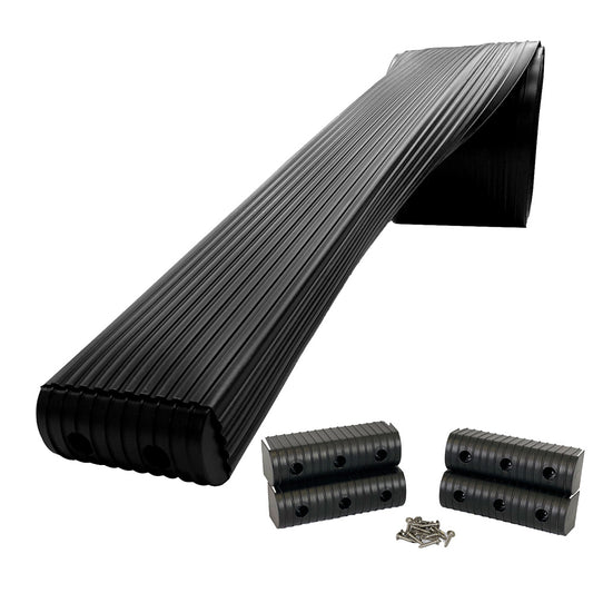Caliber BunkWrap Kit  Black 16 x 2 x 6 Roll  4 Caps  HRDW Roll  4 Endcaps  Stainless Steel Hardware 23052BK