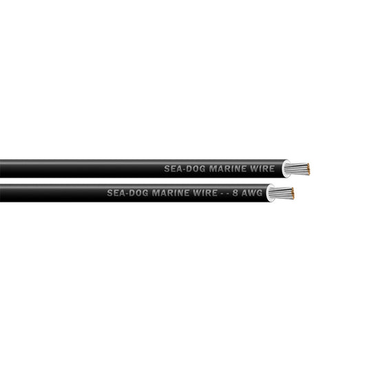 SeaDog 8 AWG Black Primary Wire  250 8008014